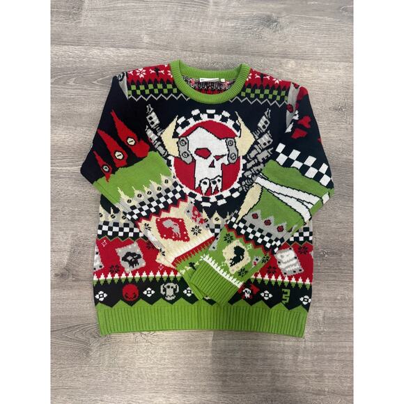 Warhammer 40K Orks Iconic Ugly Christmas Sweater XL - Picture 1 of 6